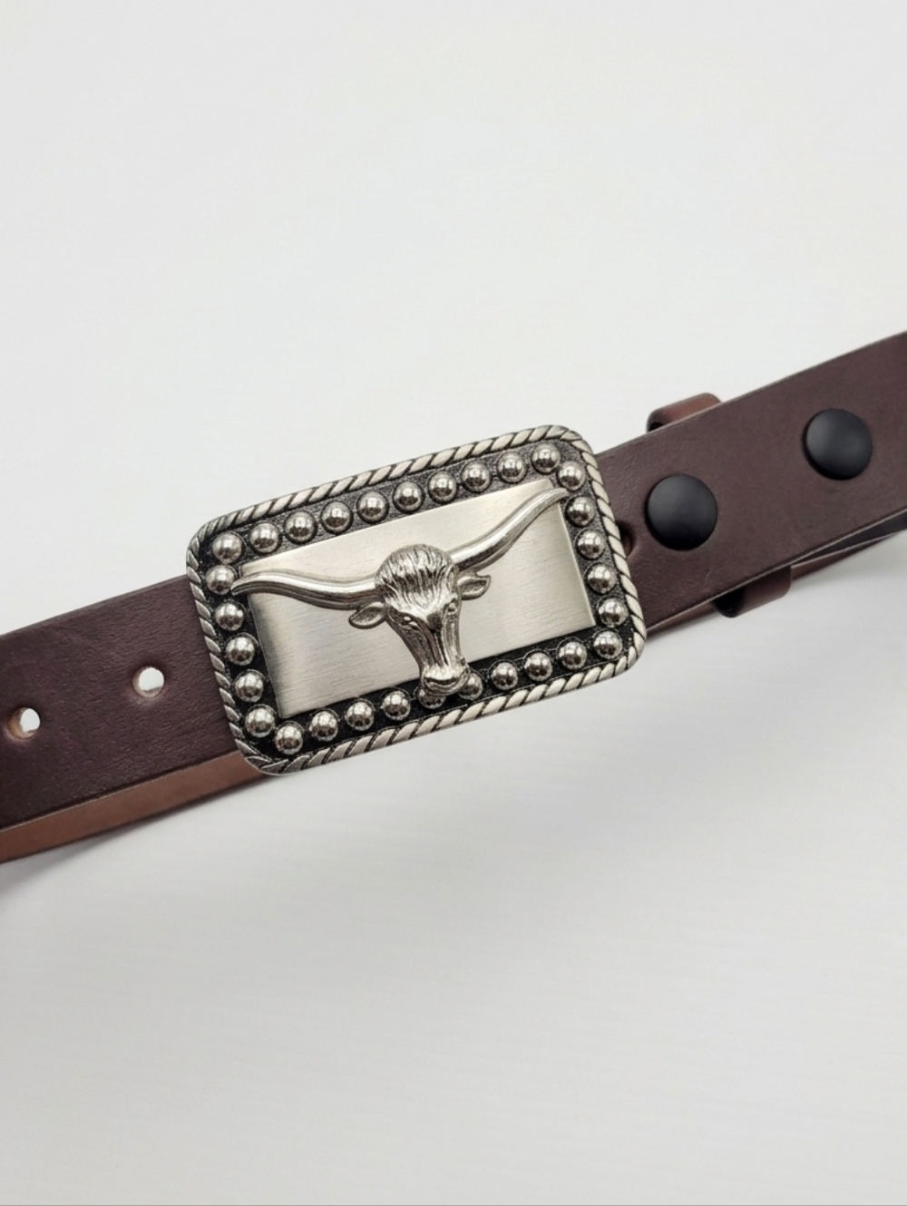 Boston Leather Belt Size 30 Made in USA Genuine Brown Leather Workwear